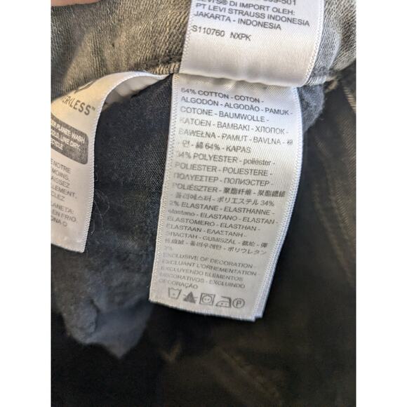 Levi’s Women's Mile High Super Skinny Jeans Strech Gray Wash Size 26 - Picture 16 of 16